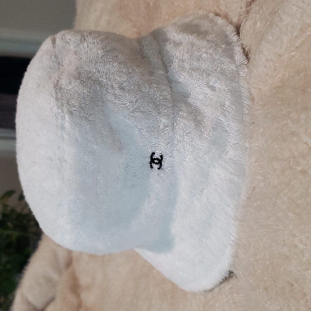 White Chanel bucket hat